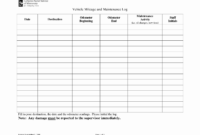 Fleet Vehicle Maintenance Spreadsheet With Truck With Awesome Pool Maintenance Log Template