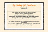 Fly Fishing Is The Perfect Father&amp;#039;S Day Gift For Dad Pertaining To Awesome Fishing Gift Certificate Editable Templates