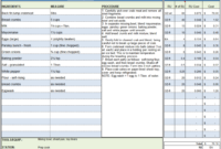 Food Cost Calculator Spreadsheet Spreadsheets In Recipe Food Cost Template