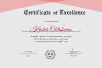 Football Excellence Award Certificate Design Template In For Free Scholarship Certificate Template