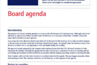 Free 10 Project Agenda Samples And Templates In Pdf Ms Word Pertaining To Quality School Board Meeting Agenda Template