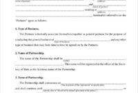 Free 11 Partnership Agreement Forms In Pdf Ms Word Pertaining To Business Partnership Agreement Template Pdf