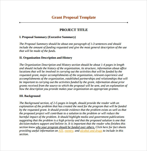 Free 11 Sample Grant Proposals In Pdf Ms Word Pages Intended For Amazing Government Proposal Template