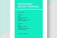 Free 12 Restaurant Budget Samples In Google Docs Google Within Proposal Template Google Docs