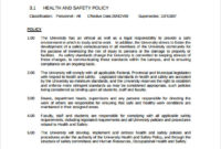 Free 14 Sample Health And Safety Policy Templates In Pdf Regarding Health And Safety Policy Template For Small Business