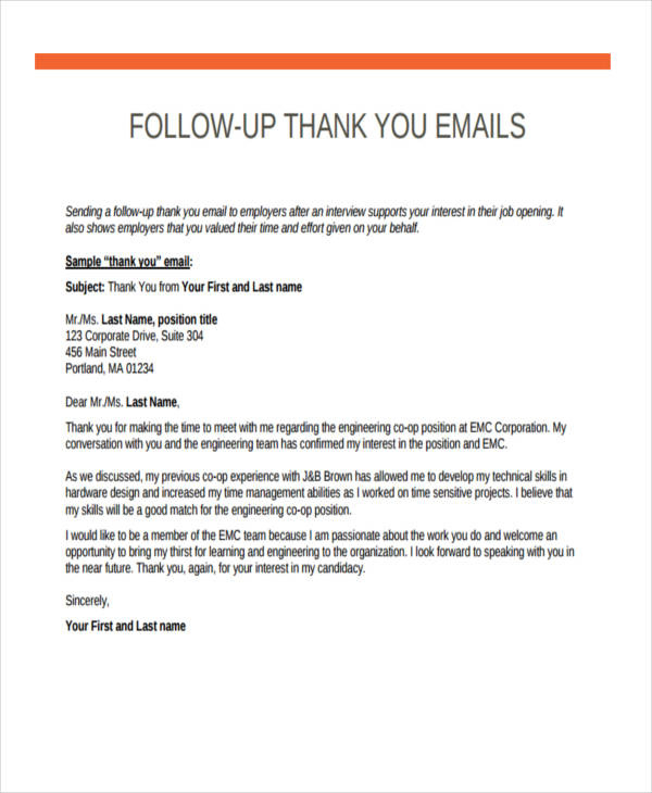 Free 18 Thankyou Email Examples Samples In Pdf Doc Within Thank You For Meeting Email Template