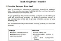 Free 19 Sample Marketing Plan Templates In Google Docs Regarding Very Simple Business Plan Template