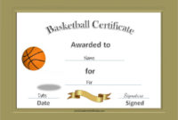 Free 20 Sample Basketball Certificate Templates In Pdf Pertaining To Free 7 Basketball Achievement Certificate Editable Templates