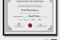Free 26 Sample Adoption Certificates In Ai Indesign With Regard To Awesome Cat Adoption Certificate Template 9 Designs