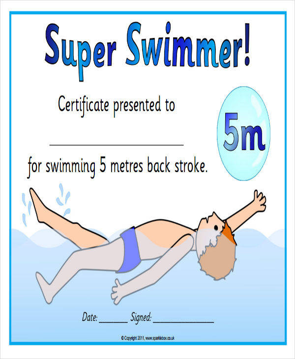 Free 27 Sports Certificates In Pdf Throughout Free Swimming Certificate Templates