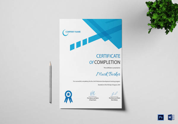 Free 39 Psd Certificate Templates In Psd Ai Ms Word With Physical Fitness Certificate Template Editable