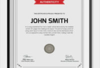 Free 45 Sample Certificate Of Authenticity Templates In For Certificate Of Authenticity Template