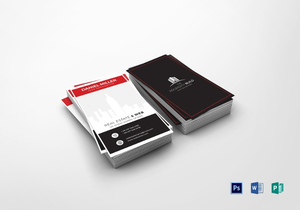Free 6 Real Estate Business Card Templates In Ai Psd Intended For Business Card Template Pages Mac