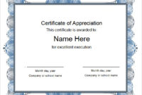 Free 6 Sample Recognition Certificate Templates In Pdf With Regard To Awesome Certificate Of Recognition Template Word