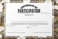 Free 9 Examples Of Certification Of Participation In Psd For Awesome Certificate Of Participation Template Ppt