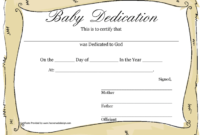 Free Baby Dedication Certificate Pdf 92Kb 1 Pages In Baby Dedication Certificate Template