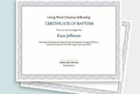 Free Baptism Certificate Template Word Psd Indesign With Baptism Certificate Template Download