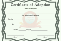 Free Certificate Of Adoption Pdf 5105Kb 1 Pages Inside Awesome Pet Adoption Certificate Template