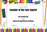 Free Certificate Of Appreciation For Teachers Customize Throughout Best Teacher Certificate Templates