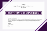 Free Certificate Of Job Experience Template In Adobe Inside Quality Good Job Certificate Template