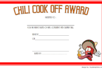 Free Chili Cook Off Award Certificate Template 3 Two Inside Chili Cook Off Certificate Templates