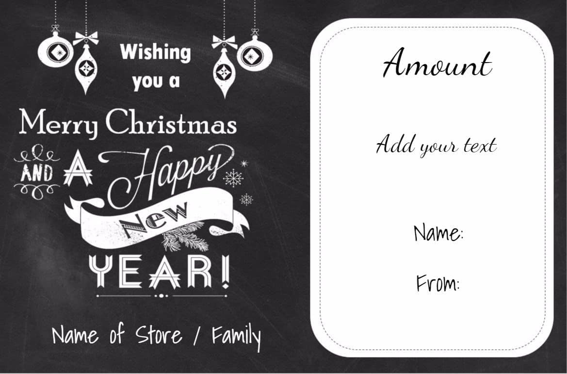 Free Christmas Gift Certificate Template Customize Within Best Christmas Gift Certificate Template Free