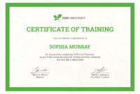 Free Computer Training Certificate Template In Psd Ms Within Amazing Training Course Certificate Templates