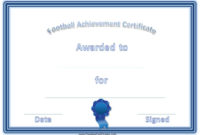 Free Custom Football Certificates Regarding Soccer Certificate Template Free 21 Ideas