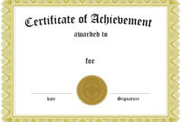 Free Customizable Certificate Of Achievement Throughout Diploma Certificate Template Free Download 7 Ideas