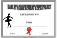 Free Dance Certificate Template Customizable And Printable For Dance Award Certificate Template