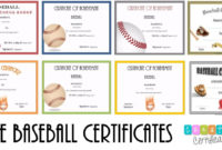 Free Editable Baseball Certificates Customize Online Pertaining To Quality Baseball Achievement Certificate Templates