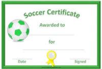 Free Editable Soccer Certificates Customize Online Inside Soccer Award Certificate Template
