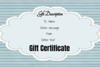 Free Gift Certificate Template 50 Designs Customize Intended For Donation Certificate Template