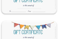 Free Gift Certificate Template Customize Online And Within Fillable Gift Certificate Template Free