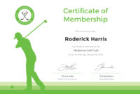 Free Golf Club Membership Certificate Template In Adobe Intended For Amazing Editable Running Certificate