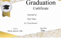 Free Graduation Certificate Template Customize Online Throughout Printable Free Printable Graduation Certificate Templates
