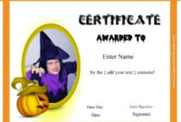 Free Halloween Costume Awards Customize Online Instant Inside Halloween Costume Certificates 7 Ideas Free