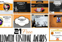 Free Halloween Costume Awards Customize Online Instant Intended For Halloween Costume Certificates 7 Ideas Free