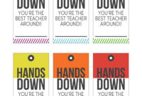 Free "Hands Down" Teacher Appreciation Printable 24/7 Moms With Regard To Free Teacher Appreciation Certificate Free Printable
