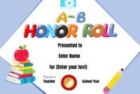 Free Honor Roll Certificate Templates Customize Online With Best Editable Honor Roll Certificate Templates