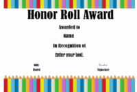 Free Honor Roll Certificates Customize Online With Regard To Honor Roll Certificate Template