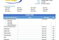 Free Meeting Agenda Templates Smartsheet Inside Free Agenda Template With Attendees