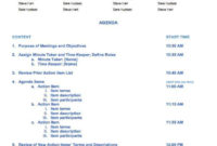 Free Meeting Agenda Templates Smartsheet Within Quality Conference Call Agenda Template