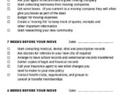 Free Printable 35 Free Moving Checklist Templates Word In Moving Company Business Plan Template