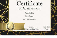 Free Printable Certificate Of Achievement Customize Online Intended For Certificate Of Attainment Template