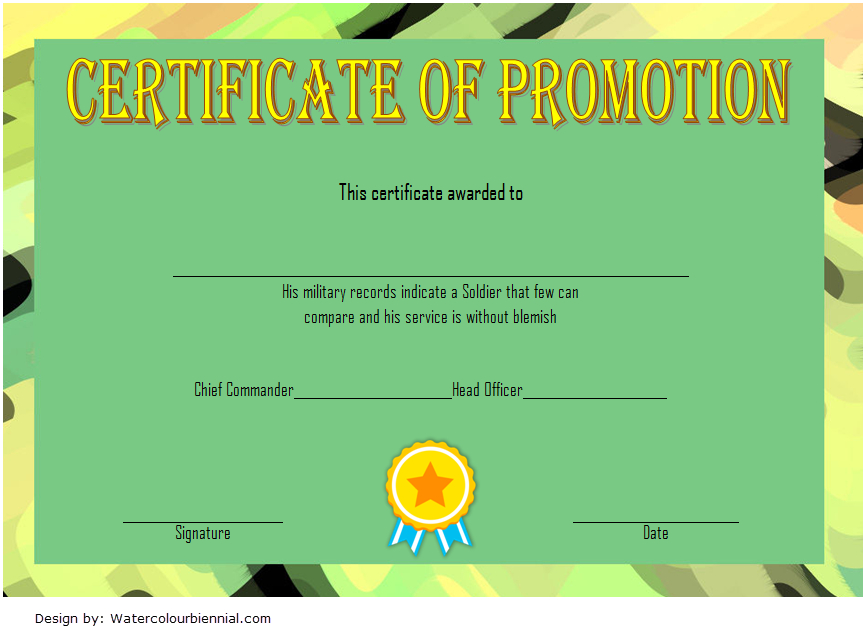 Free Printable Certificate Of Promotion 12 Modern Designs For Best Promotion Certificate Template