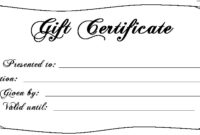 Free Printable Customizable Gift Certificates Shop Fresh Inside Restaurant Gift Certificate Template 2018 Best Designs