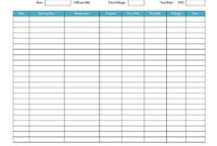 Free Printable Free Mileage Log Templates For Excel And Word Within Mileage Log For Taxes Template