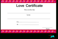 Free Printable Love Certificates For Free Printable Best Wife Certificate 7 Designs