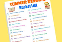 Free Printable Summer Reading Bucket List Money Saving With Summer Reading Certificate Printable